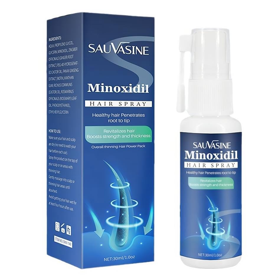 Minoxidil Hair Growth Spray Hair Growth Spray. Anti-Hair Loss, Stops Hair Thinning, Boosts Hair Strength And Thickens Hair, Treatment Spray