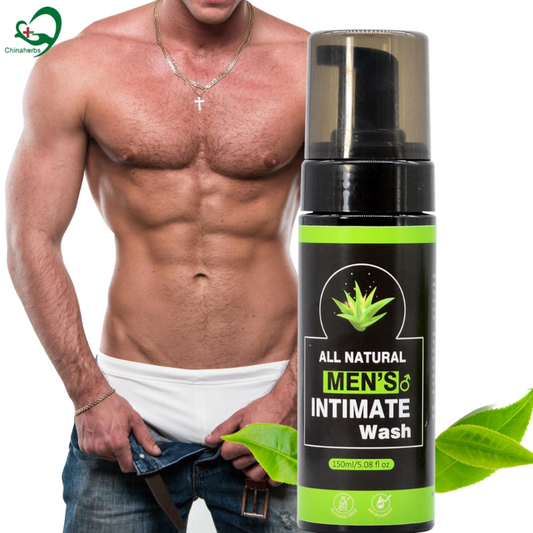 All Natural Men's Intimate Wash, Natural and Organic Herbal Male Private Wash