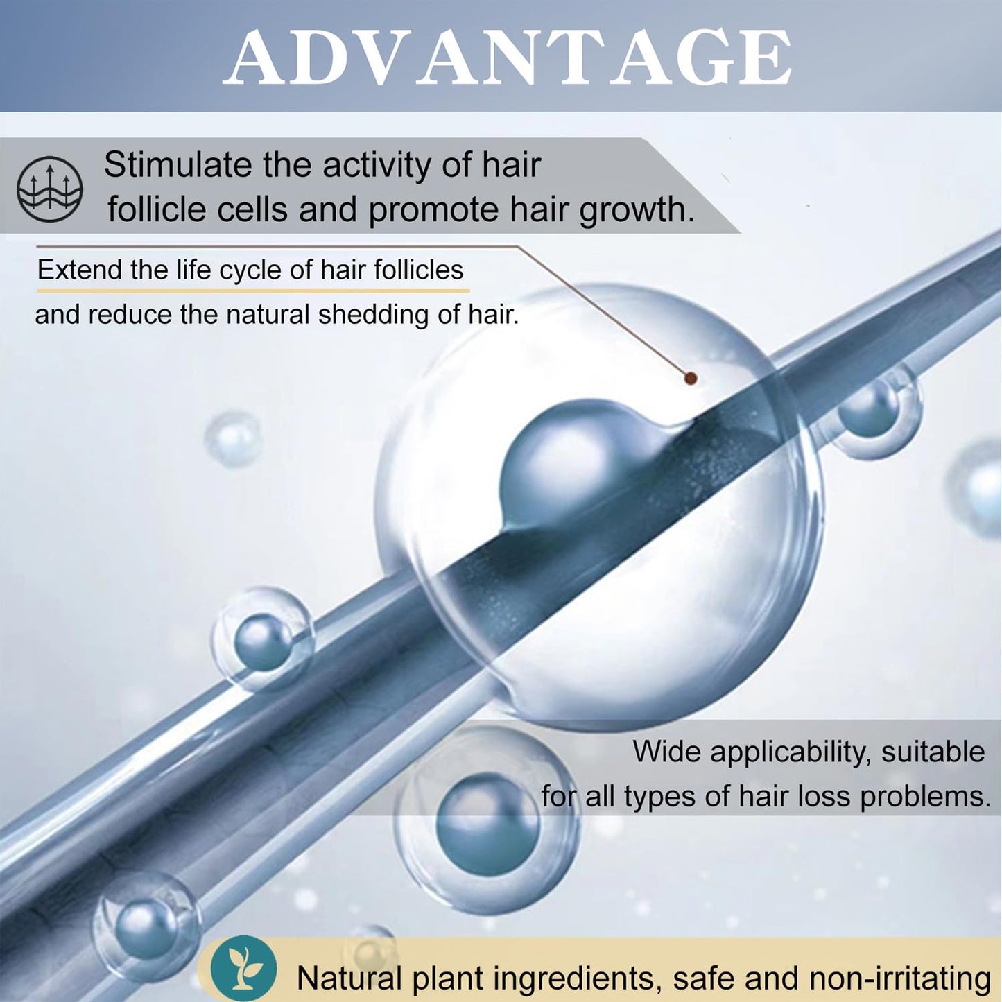 Minoxidil Hair Growth Spray Hair Growth Spray. Anti-Hair Loss, Stops Hair Thinning, Boosts Hair Strength And Thickens Hair, Treatment Spray