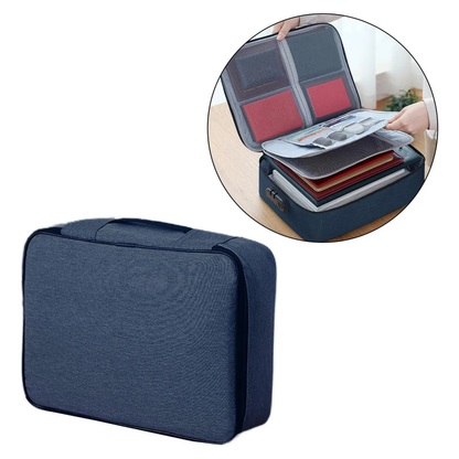 Certificate Documents Organiser Passport File Storage Bag Travel With Lock