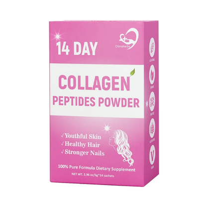 14 Day Collagen Peptides Powder 100% Pure Formula Dietary Supplement