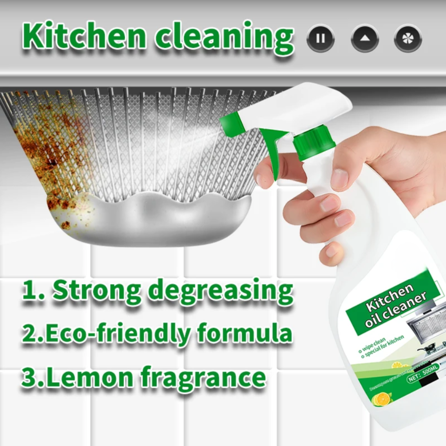 Kitchen Oil Cleaner with Nozzle - 500ml