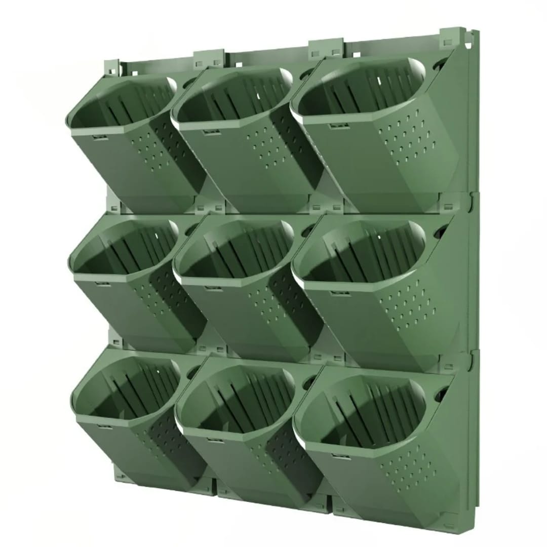 Orda's 12 Flower Pockets of Vertical Garden Wall Planter Hydroponic System