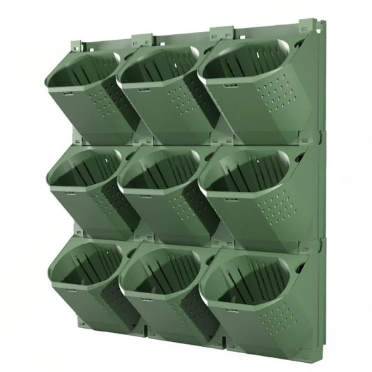 Orda's 12 Flower Pockets of Vertical Garden Wall Planter Hydroponic System