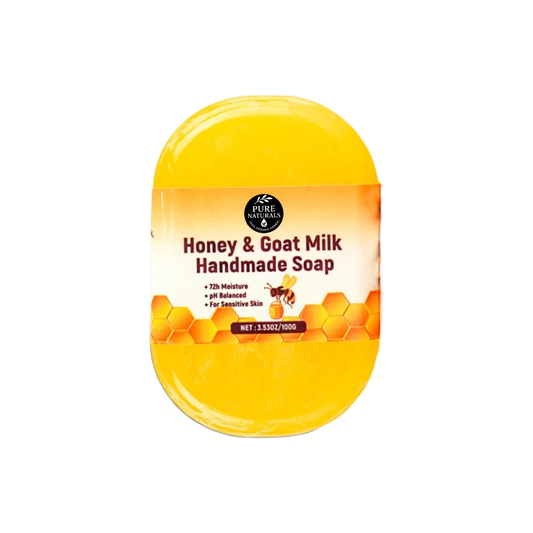 1 Piece Premium Quality Purely Natural Honey and Goat Milk Handmade Soap