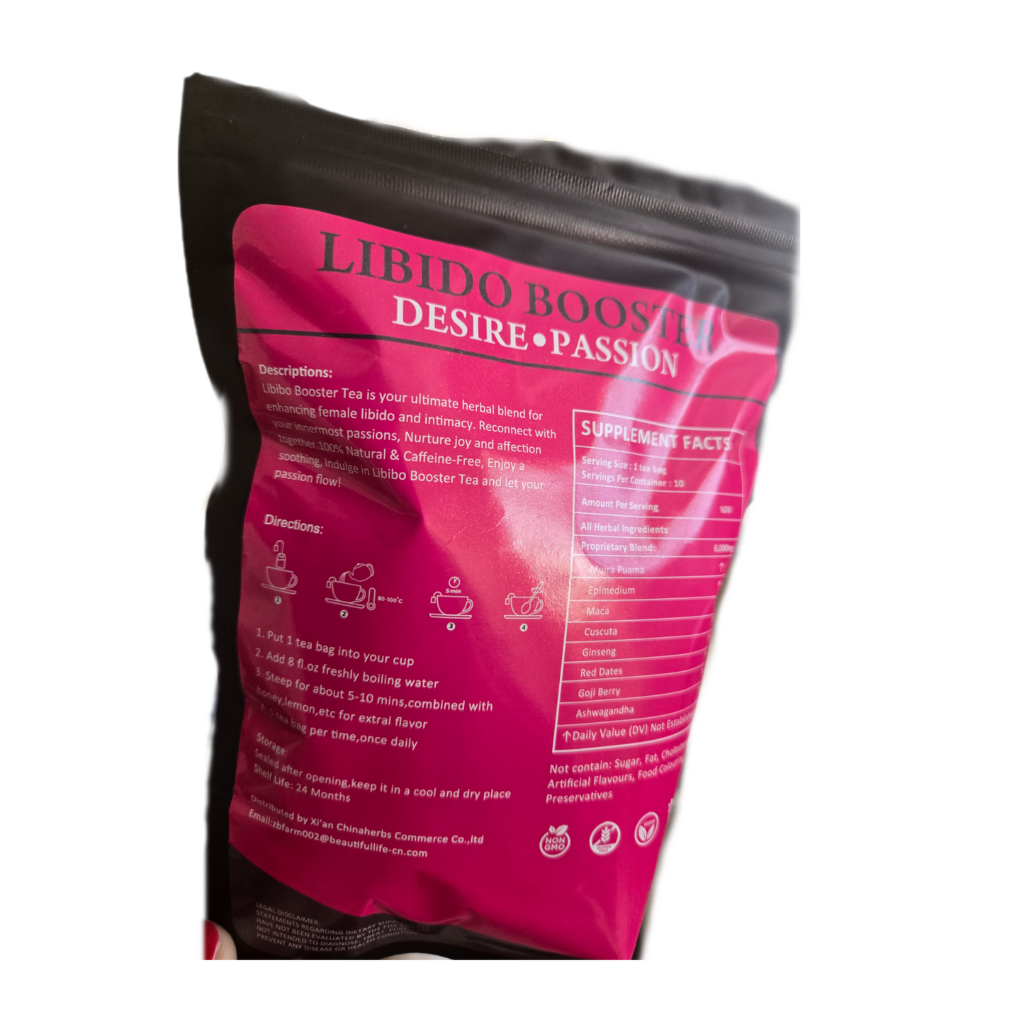 Libido Booster Tea, Desire & Passion, Chinese Natural Herbal Bliss For Passion