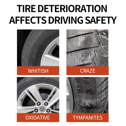 Tire Wax, Varnish Care For Tire Black Light Shine, Restore Black Shine