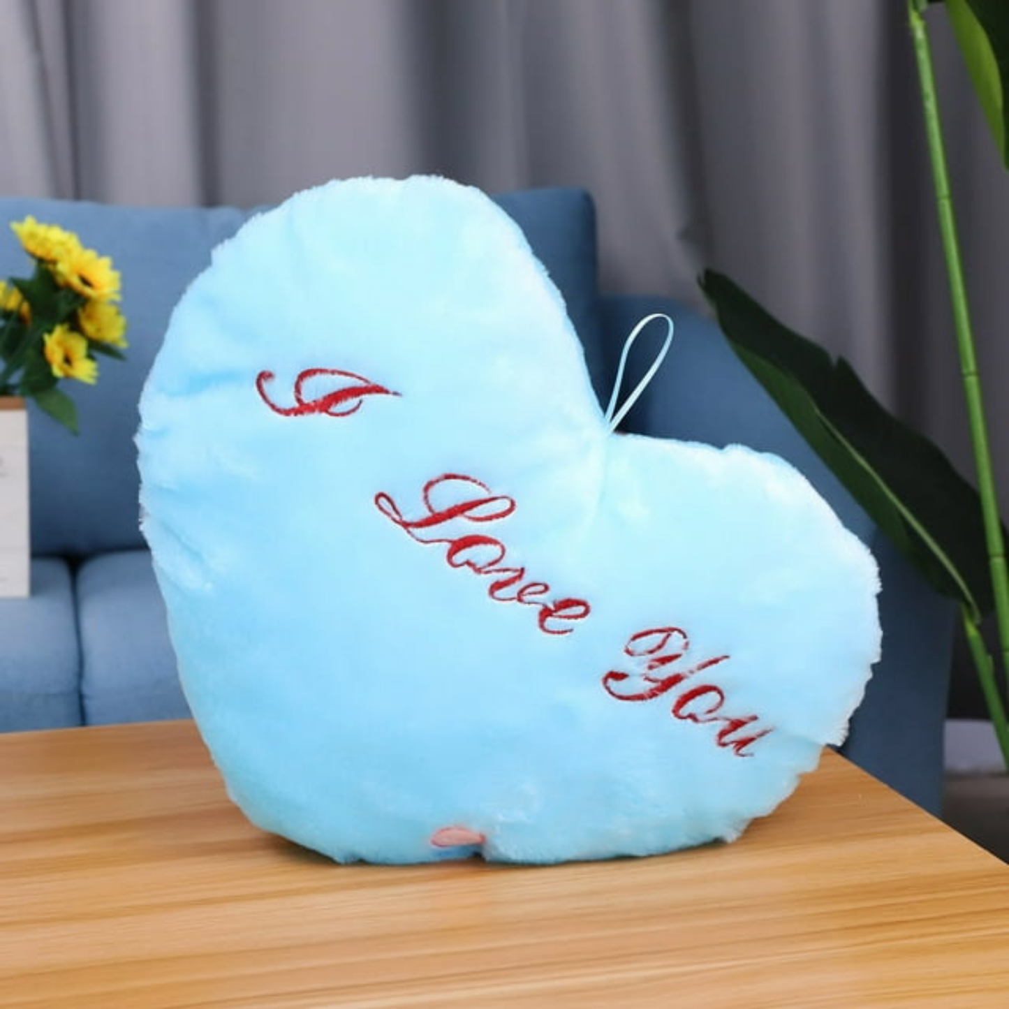 Lindavio Valentine's Day Luminous Heart Shaped Pillow