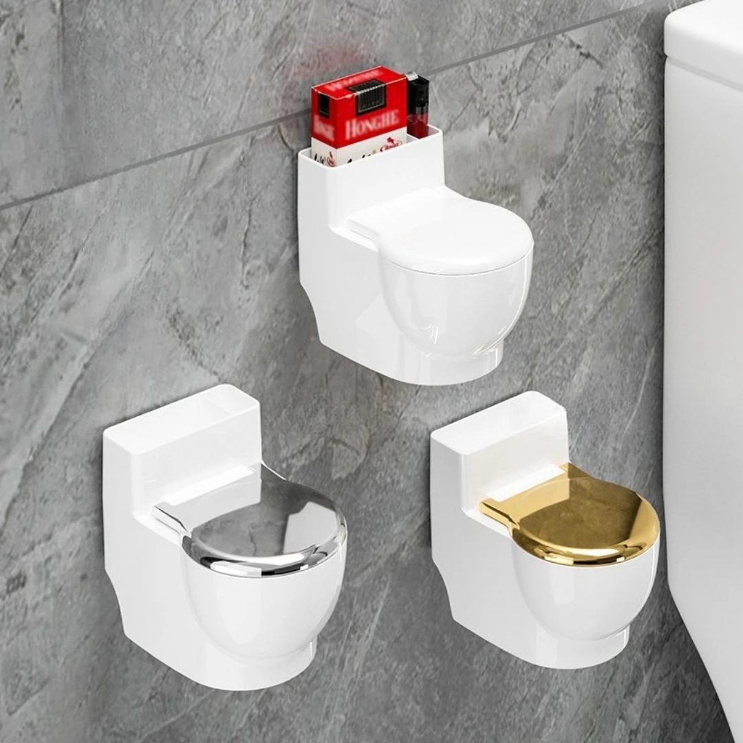 Wall Mounted Cigarette lighter Ashtray Toilet Simulation Decorative Ashtray