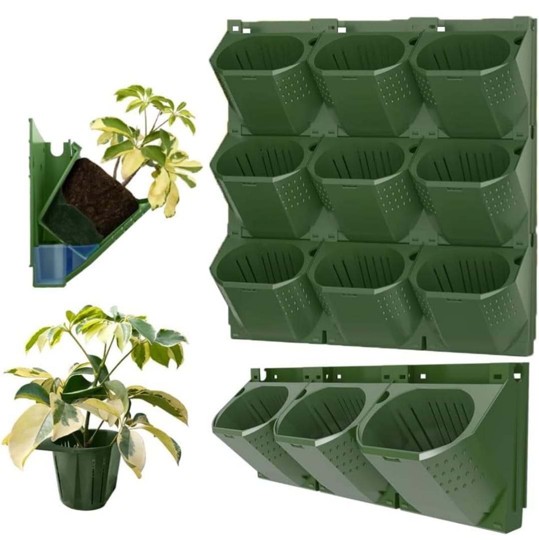 Orda's 12 Flower Pockets of Vertical Garden Wall Planter Hydroponic System