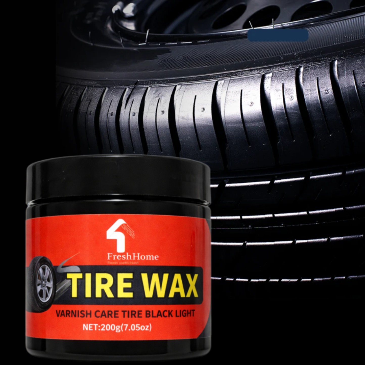 Tire Wax, Varnish Care For Tire Black Light Shine, Restore Black Shine