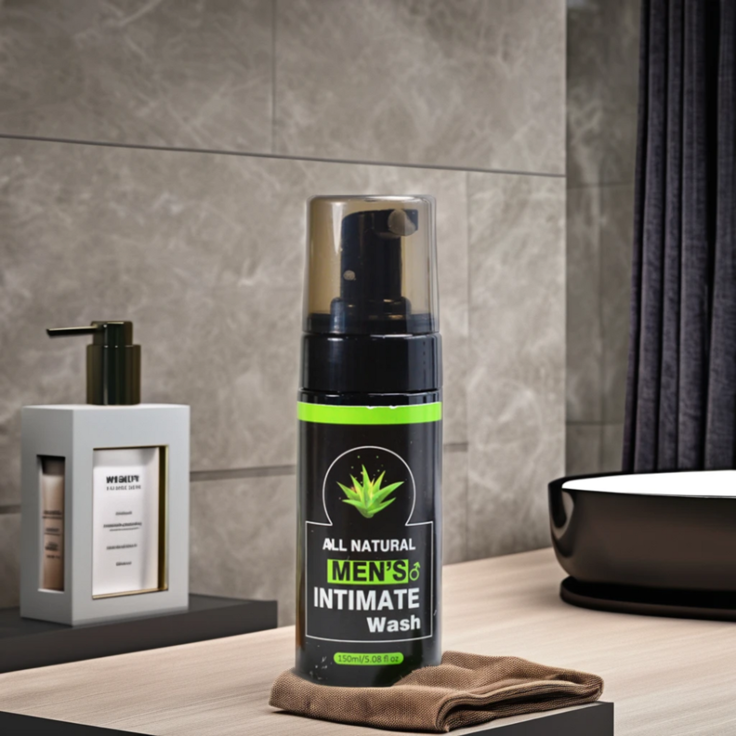 All Natural Men's Intimate Wash, Natural and Organic Herbal Male Private Wash