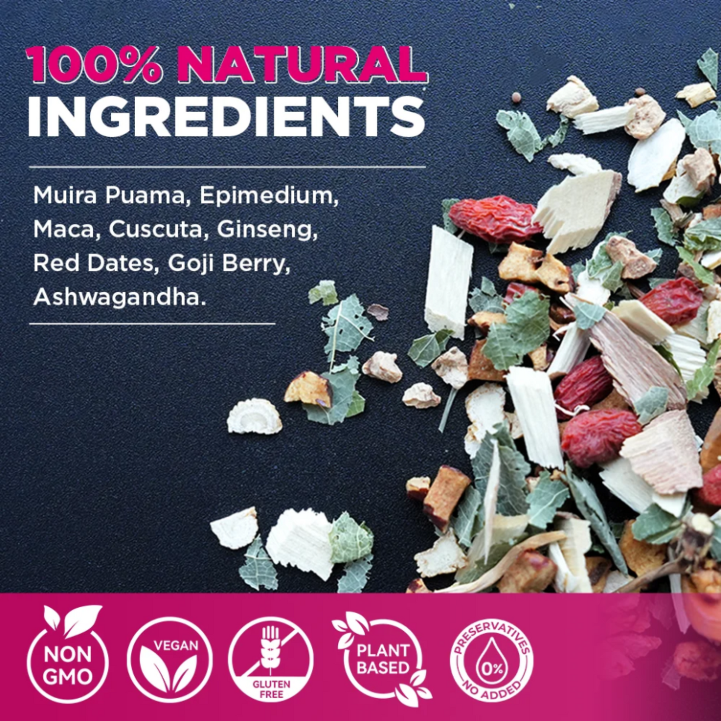 Libido Booster Tea, Desire & Passion, Chinese Natural Herbal Bliss For Passion