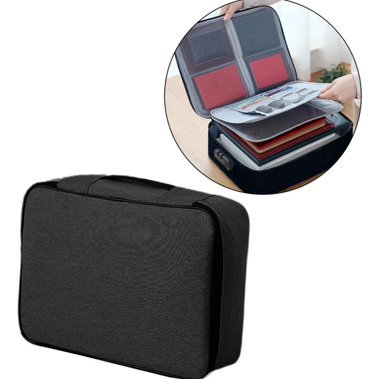 Certificate Documents Organiser Passport File Storage Bag Travel With Lock