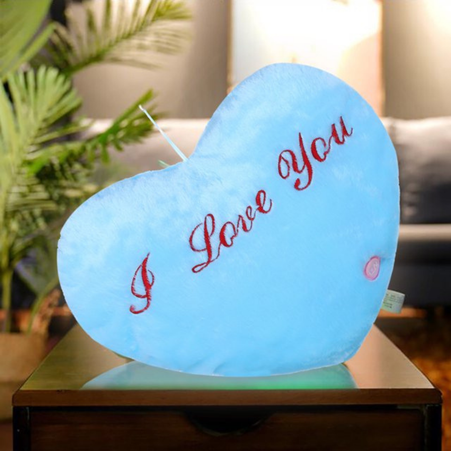 Lindavio Valentine's Day Luminous Heart Shaped Pillow