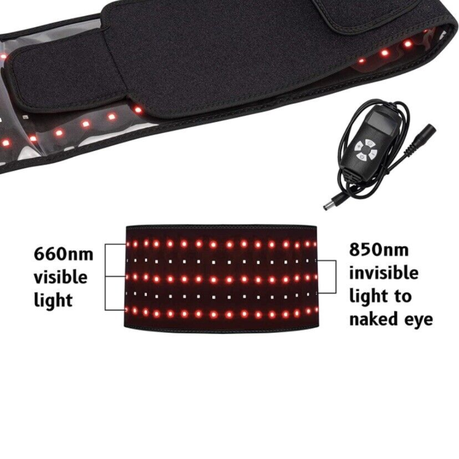 Red Light Therapy Body Wrap/Belt - Optimized. Red light massage belt for weight loss